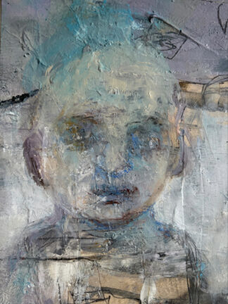 Oilpastel face | 01 | 20x25cm